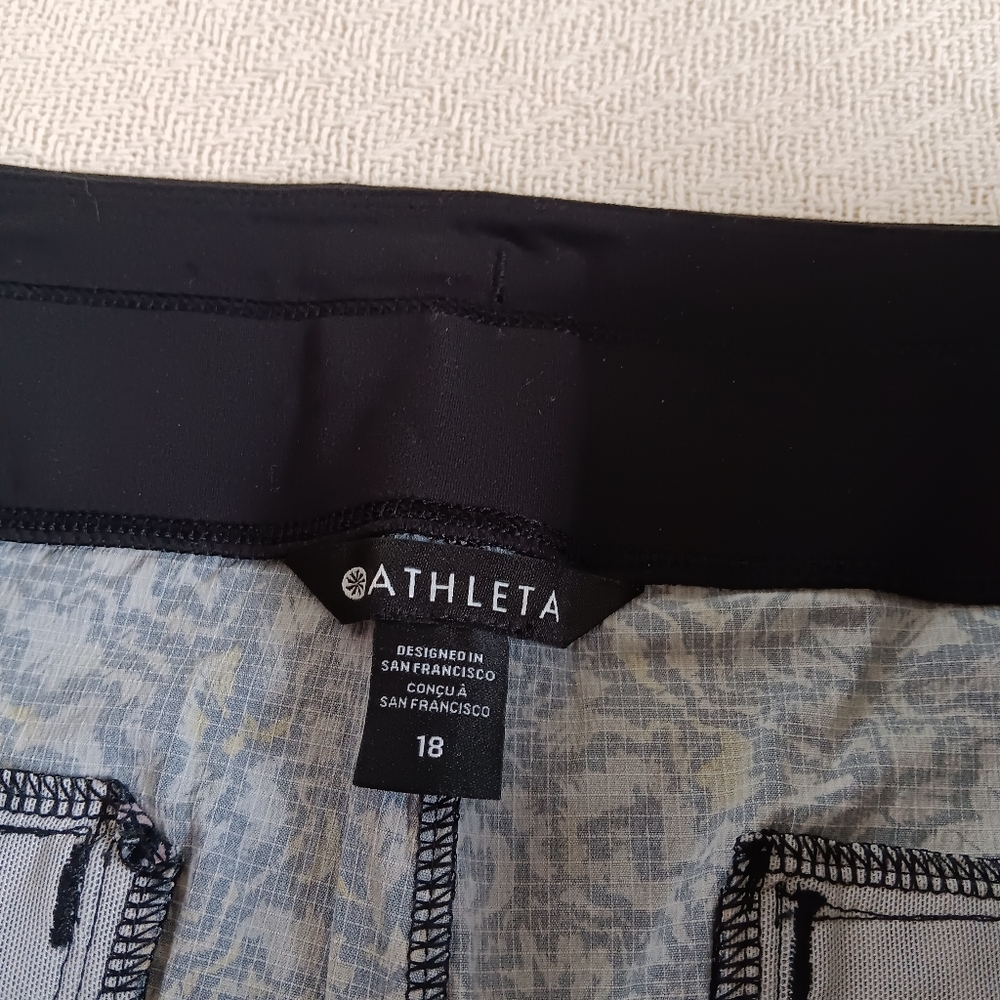 Athleta Black Multi Print Joggers - Picture 6 of 15